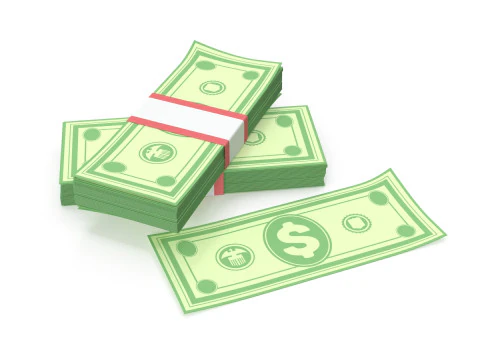 Stylized wad of money 3D Model