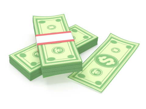 Stylized wad of money 3D Model