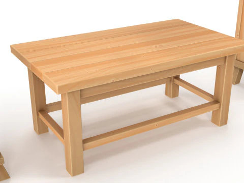 様式化された家具パック 3Dモデル