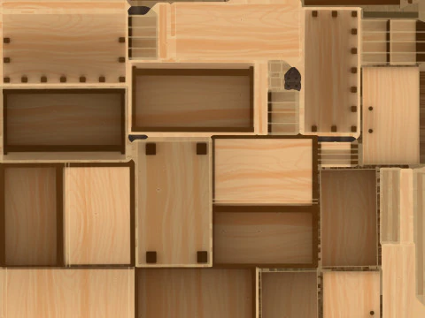 様式化された家具パック 3Dモデル