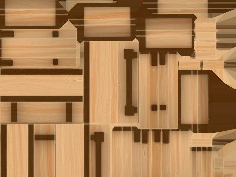 Stylized furniture pack 3Dモデル