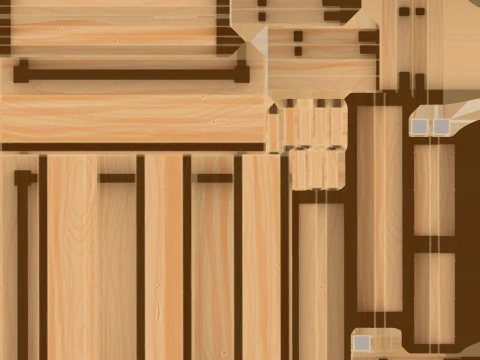 様式化された家具パック 3Dモデル