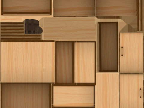 様式化された家具パック 3Dモデル