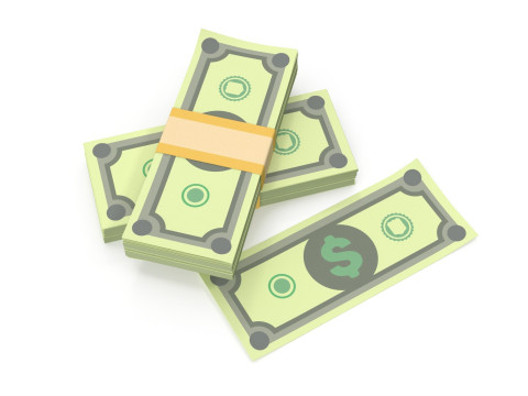Stylized wad of money 3D Model