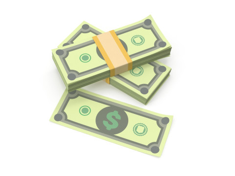 Stylized wad of money 3D Model