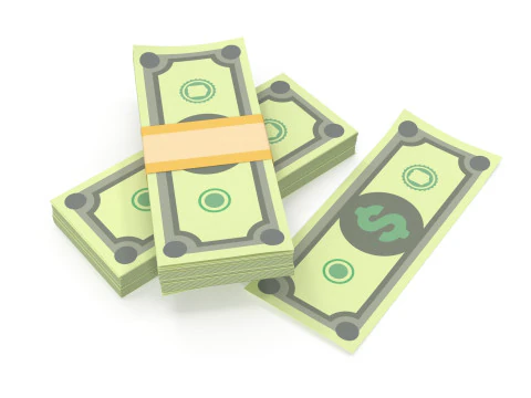 Stylized wad of money 3D Model