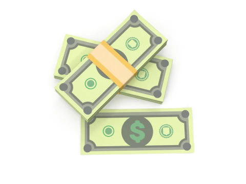 Stylized wad of money 3D Model