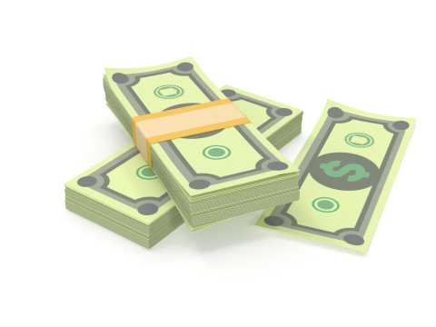 Stylized wad of money 3D Model