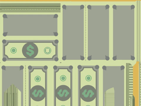 Stylized wad of money 3D Model