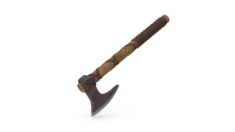 Topór Model 3D .c4d .max .obj .3ds .fbx .stl .blend