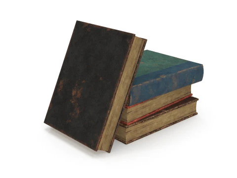 오래된 책 3D 모델