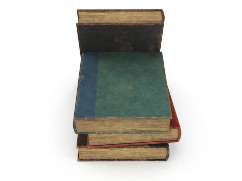 오래된 책 3D 모델