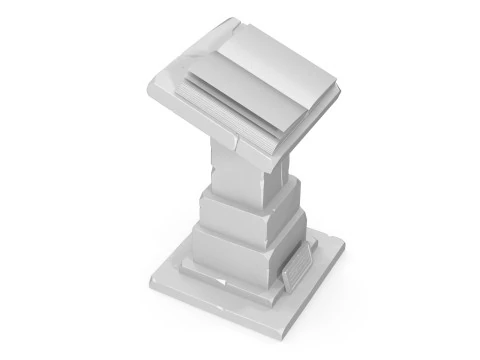 Stylized pulpit with book 3D Model