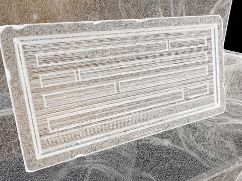 Stylized pulpit with book 3D 模型