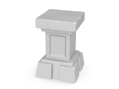 Stylized pedestal 3D 모델