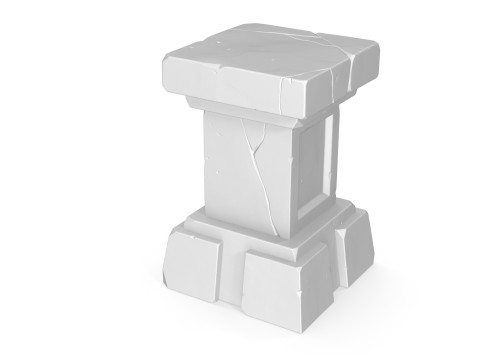 Stylized pedestal 3D 모델