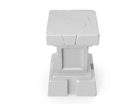 Stylized pedestal 3D Model