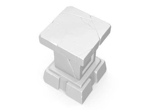 Stylized pedestal 3D Model
