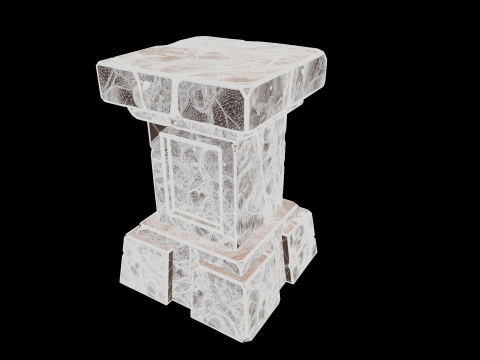 Stylized pedestal 3D 모델