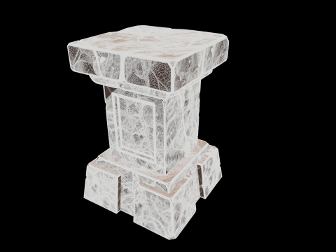 Stylized pedestal 3D Model