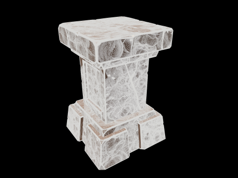 Stylized pedestal 3D 모델
