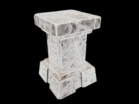 Stylized pedestal 3D Model