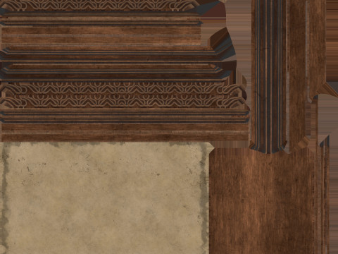 Picture frame wood Modelo 3D