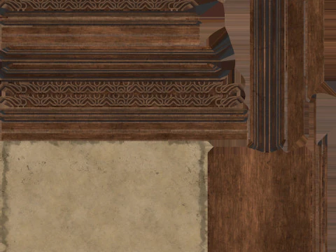 Picture frame wood 3D Model