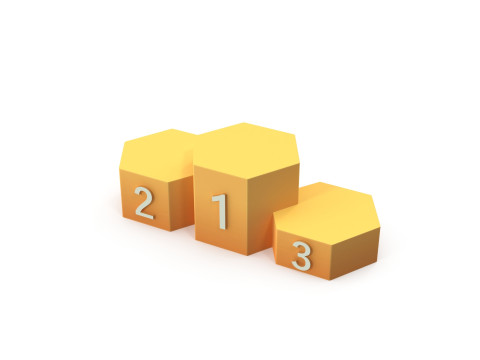 Cartoon podium Modelo 3D