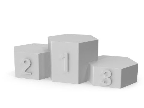 Cartoon podium Modelo 3D