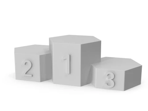 Cartoon podium 3D Model