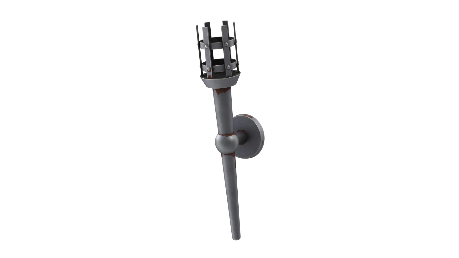 Stylized torch 3D Model .c4d .max .obj .3ds .fbx .stl .blend 
