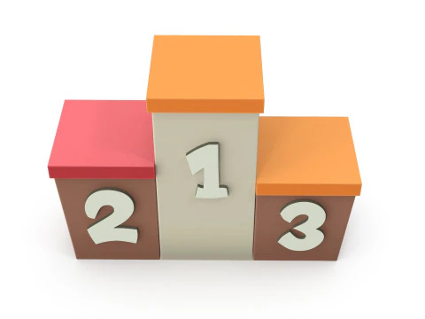Cartoon award podium 3D Model