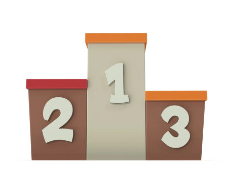 Cartoon award podium 3D Model