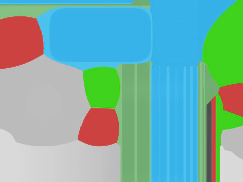 Cartoon traffic lights 3D Model