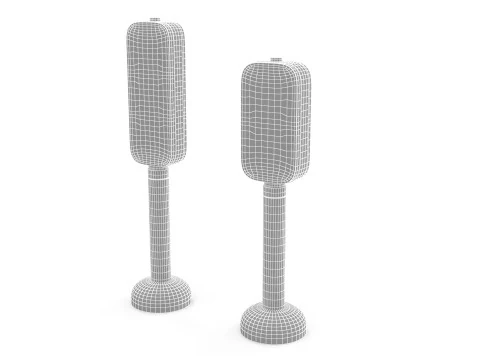 Cartoon traffic lights 3D Model