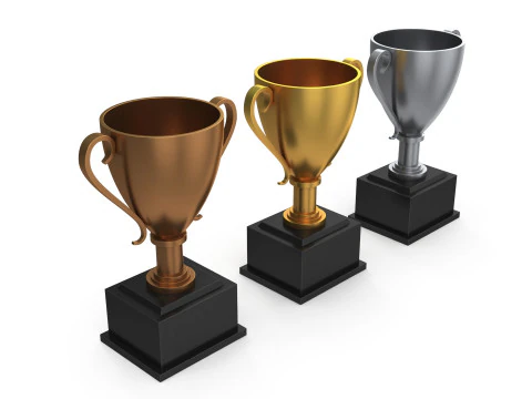 Trophy cups 3D Model
