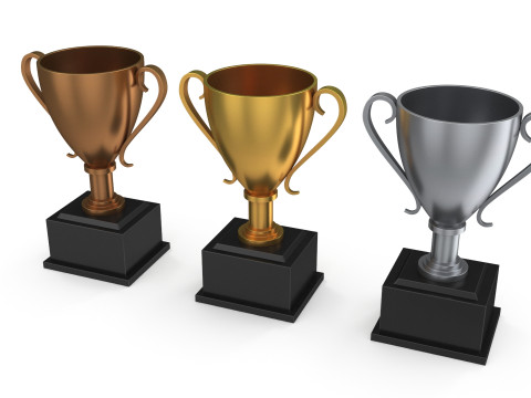 Trophy cups Model 3D