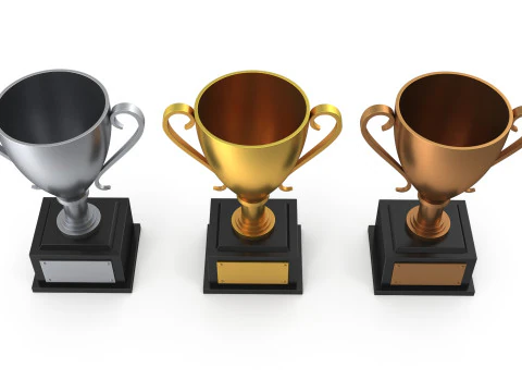 Trophy cups 3D Model