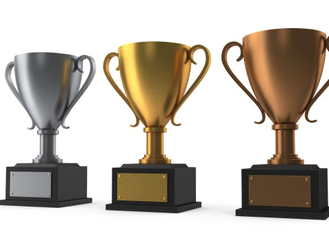 Trophy cups 3D Model