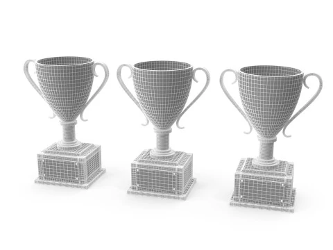 Trophy cups 3D Model