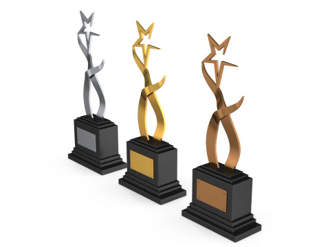 Trophy Stars 3D Model