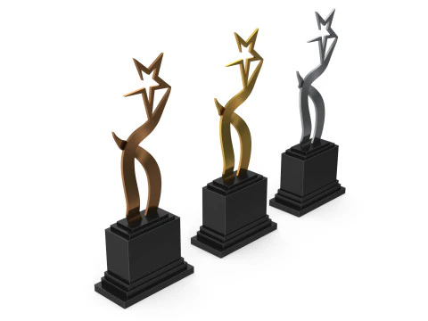 Trophy Stars 3D Model