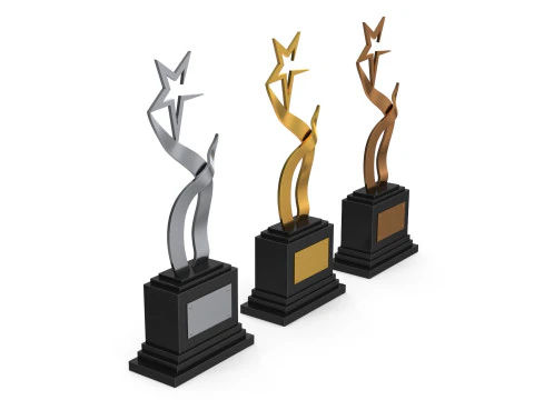 Trophy Stars 3D Model
