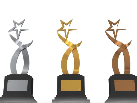 Trophy Stars 3D Model