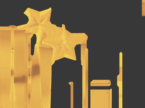 Trophy Stars 3D Model
