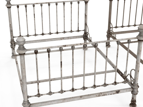 Old bed Modèle 3D