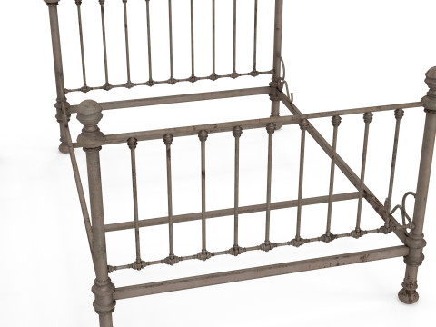 Old bed Modèle 3D