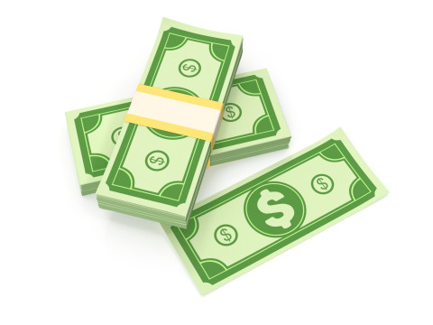 Stylized wad of money Modèle 3D