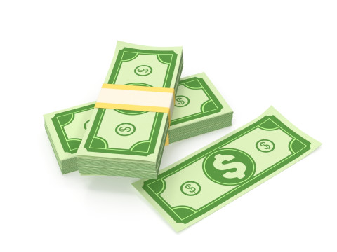 Stylized wad of money 3D मॉडल